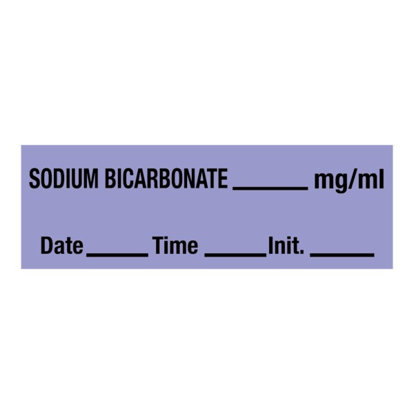 Sodium Bicarbonate_mg/ml DTI 1/2 x 500 Lavender w/Black